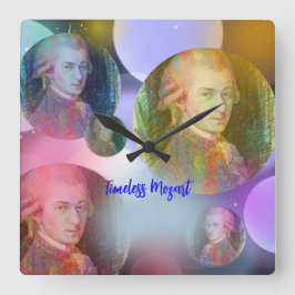 Reloj Cuadrado Música Mozart sin tiempo