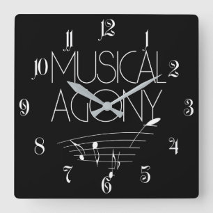 Reloj Cuadrado Musical agony