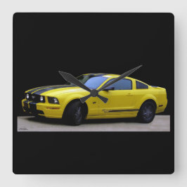 RELOJ CUADRADO MUSTANG 302 CLOCK