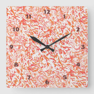 Reloj Cuadrado Muy divertida e inusual llamas