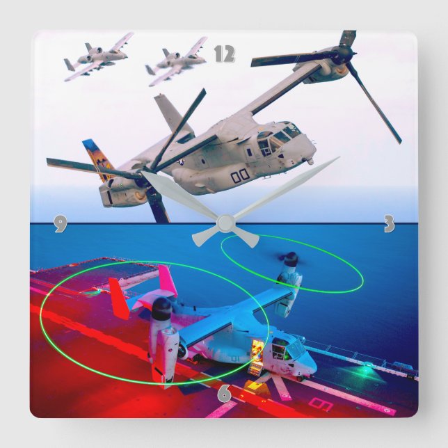 RELOJ CUADRADO MV-22B OSPREY (Anverso)