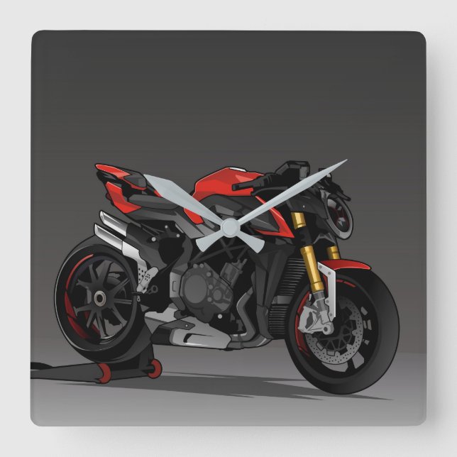 Reloj Cuadrado MV Agusta Brutale 1000RR (Anverso)