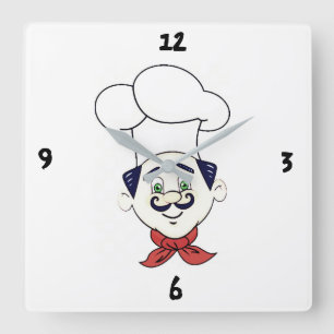 RELOJ CUADRADO **MY FAVORITE CHEF** CLOCK