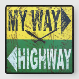 Reloj Cuadrado My Way Or Highway