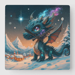 Reloj Cuadrado Mystical Chibi Dragon Winscape