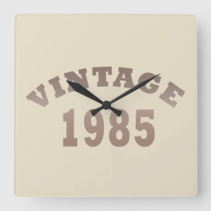 Reloj Cuadrado Nacida en 1985 regalo de cumpleaños vintage modern