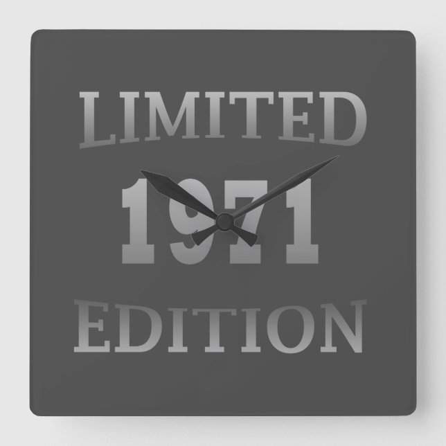 Reloj Cuadrado Nacido en 1971, 53 años (Anverso)