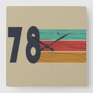Reloj Cuadrado Nacido en 1978 como regalo de cumpleaños vintage