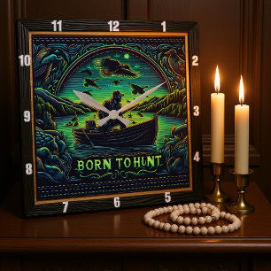 Reloj Cuadrado Nacido para cazar en el amanecer