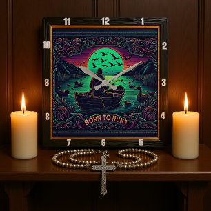 Reloj Cuadrado Nacido para cazar la serenidad de Hunter