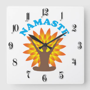 Reloj Cuadrado Namaste