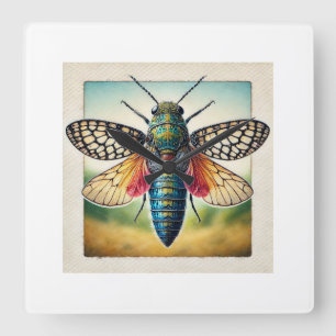 Reloj Cuadrado Nanustes dorsal view 080824IREF249 - Watercolor