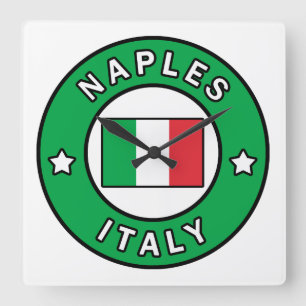 Reloj Cuadrado Nápoles Italia