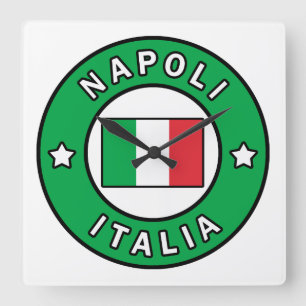 Reloj Cuadrado Napoli Italia