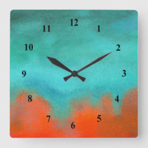 Naranja coralino de la turquesa de la lava del