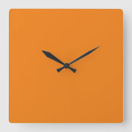 Reloj Cuadrado Naranja de simplicidad moderna