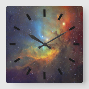 Reloj Cuadrado NASA de la nebulosa SH2-101 del tulipán