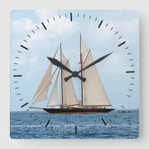 Reloj Cuadrado Navegación en los British Virgin Islands