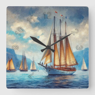 Reloj Cuadrado Navegar