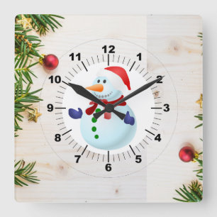 Reloj Cuadrado Navidad 