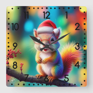 Reloj Cuadrado Navidades Arrebotan Como Santa Claus-56765