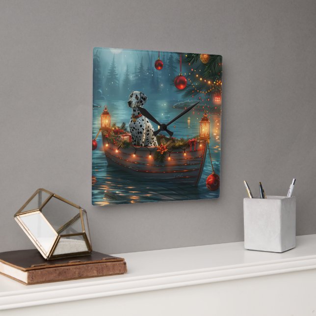 Reloj Cuadrado Navidades de Dalmacia (Oficina)