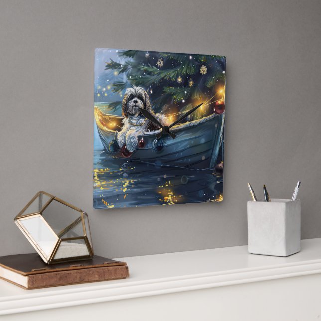 Reloj Cuadrado Navidades de La Habana Festividad (Oficina)