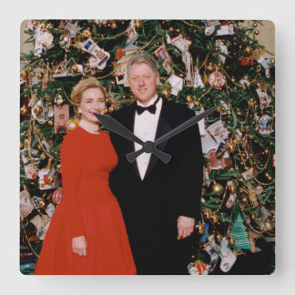 Reloj Cuadrado Navidades del presidente estadounidense Bill Clint