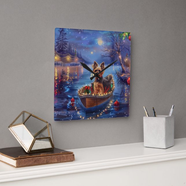 Reloj Cuadrado Navidades más aterradores disfrutan de un viaje fe (Oficina)