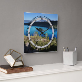 Reloj Cuadrado Navidades Personalizados del lago Tahoe California