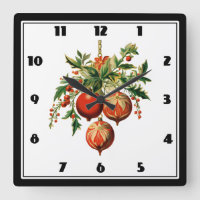 Navidades rojos baubles con fiesta holly