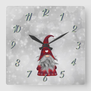 Reloj Cuadrado Navidades Santa
