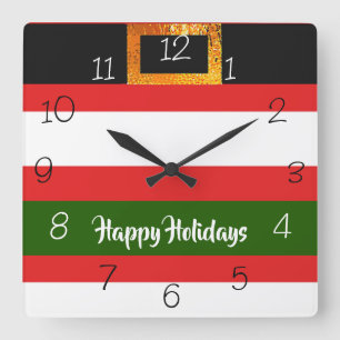 Reloj Cuadrado Navidades Santa Claus