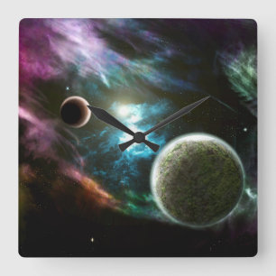 Reloj Cuadrado Nebulosa
