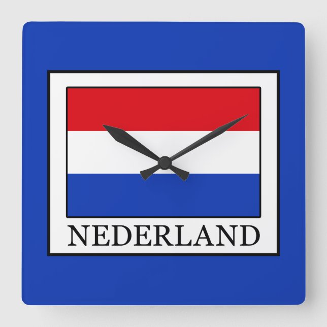 Reloj Cuadrado Nederland (Anverso)