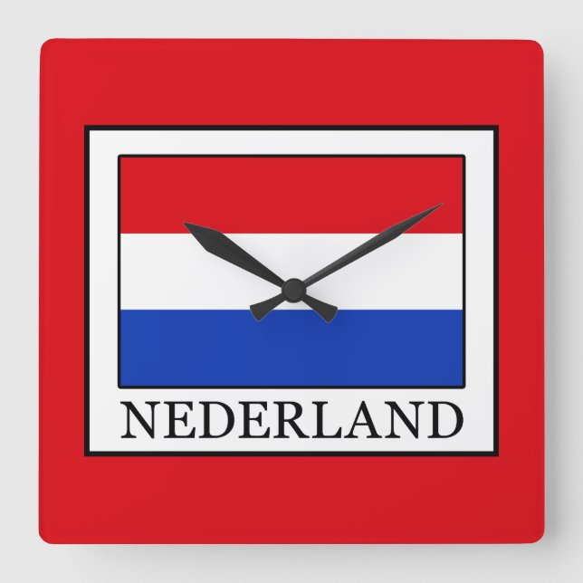 Reloj Cuadrado Nederland (Anverso)