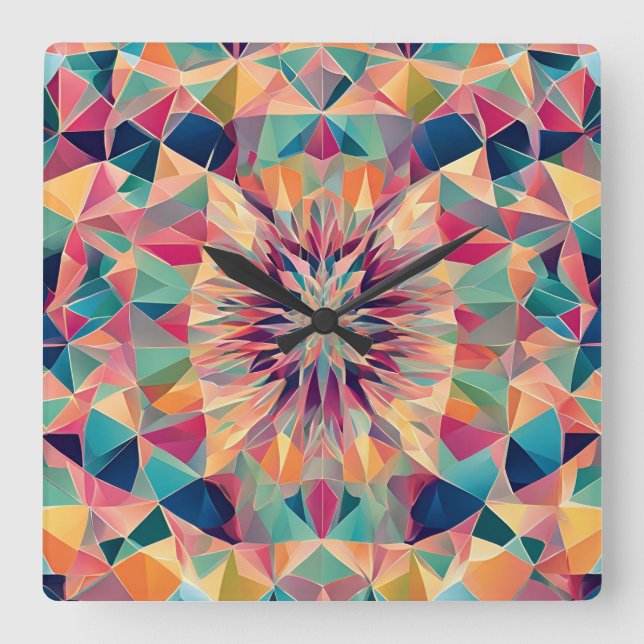 Reloj Cuadrado Neo Nexus de Simetría Perfecta (Anverso)