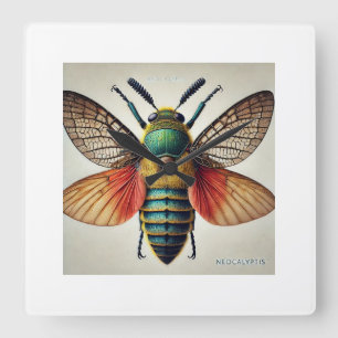 Reloj Cuadrado Neocalyptis Insect Dorsal View 060824IREF202 - Wat
