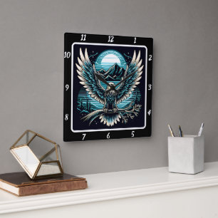 Reloj Cuadrado Neon Eagle Skyflare