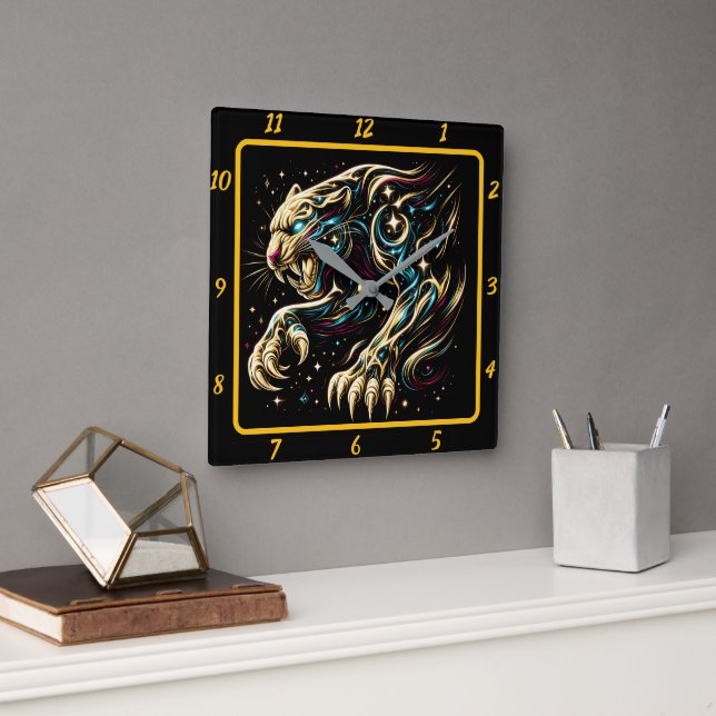 Reloj Cuadrado Neon Light Time keeper (Oficina)