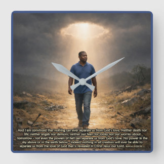 Reloj Cuadrado Never separated from God