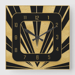 Reloj Cuadrado New Art Deco Gatsby Style