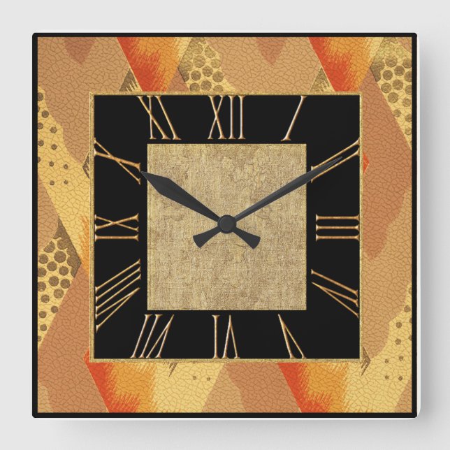 Reloj Cuadrado New Art Deco Style (Anverso)