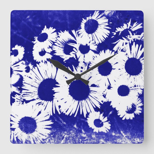 Reloj Cuadrado New England Wild Aster (Anverso)