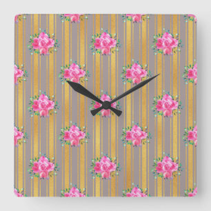Reloj Cuadrado New Home Gift Floral Outlet Covers