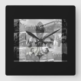 Reloj Cuadrado New Orleans [reloj de pared]