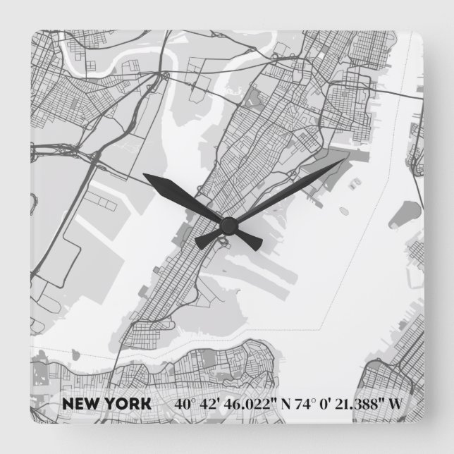 Reloj Cuadrado new york city (Anverso)