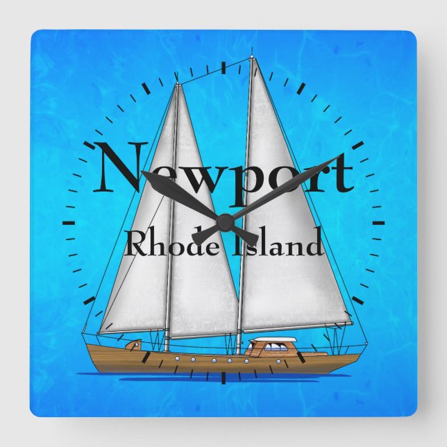 Reloj Cuadrado Newport (Anverso)