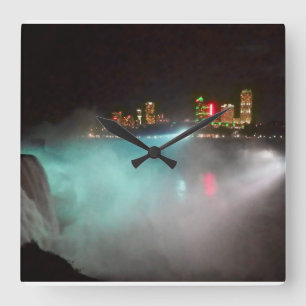 Reloj Cuadrado Niagara de noche