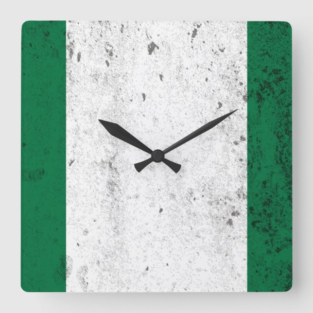 Reloj Cuadrado Nigeria (Anverso)